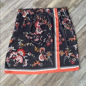 Loft Faux Wrap Floral Skirt XL